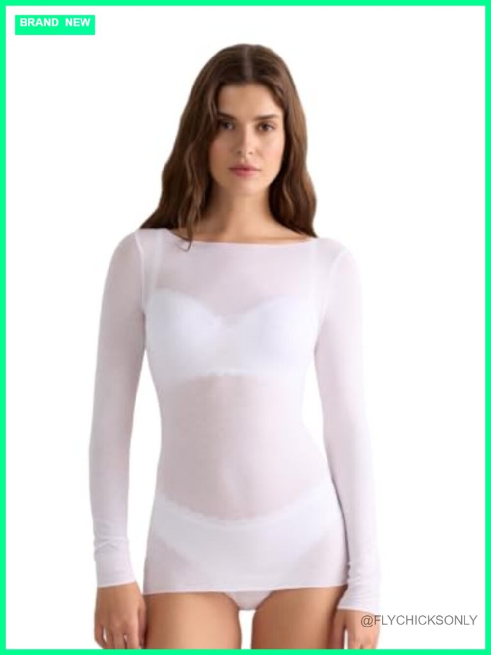 Modal Cashmere Boat Neck Ultralight Pullover Top Sheer Layer Long Sleeve